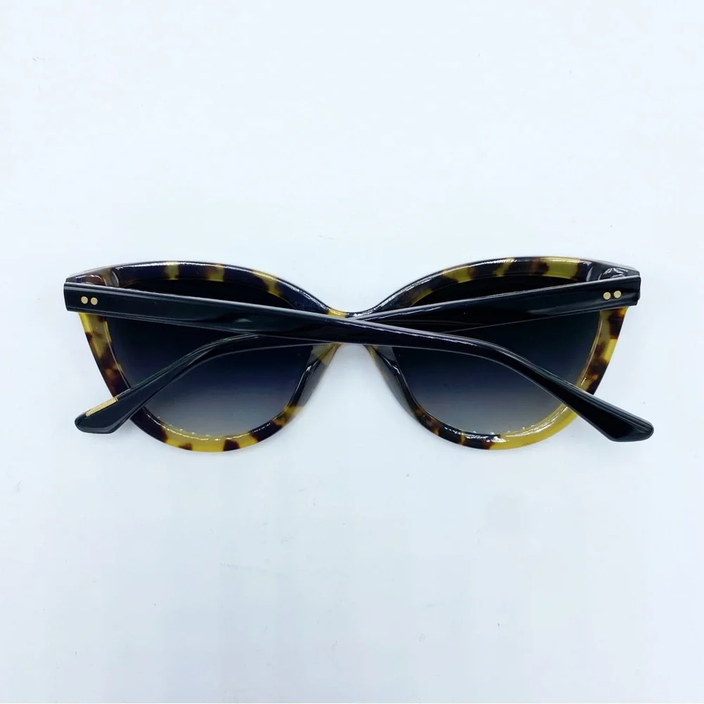 KREWE Monroe Brown & Black Tortoise Shell Cat-Eye Sunglasses